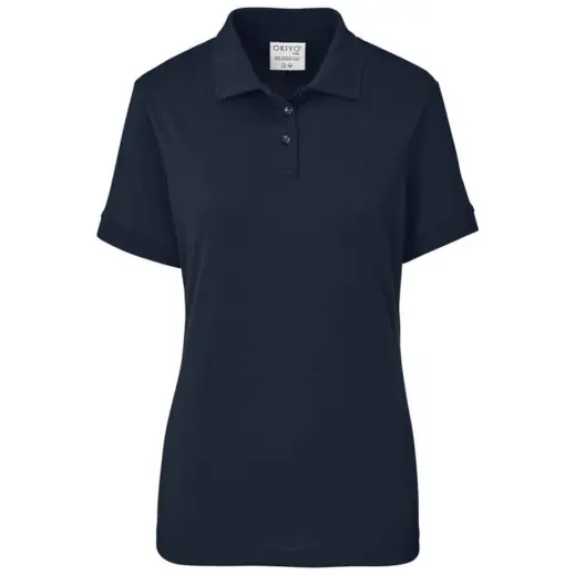 Ladies Okiyo Shizen Eco Golf Shirt Navy Front
